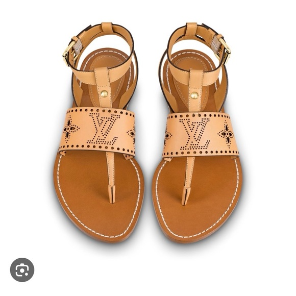 Louis Vuitton horizon flat sandals size 37 - Picture 2 of 3